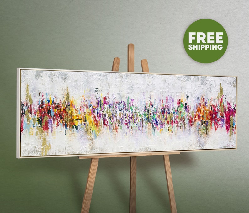 Moderne abstrakte Kunst für die Wohnzimmer Wanddekoration, handgemaltes Gemälde zur Gestaltung stilvoller und zeitgenössischer Wohnräume, ideal für Kunstliebhaber und moderne Innenarchitektur.gerahmtes Bild