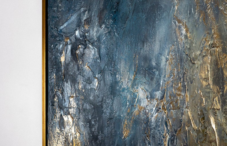 Modernes abstraktes Gemälde für Wohnzimmer Wandgestaltung, handgemaltes Kunstwerk zur Schaffung einer stilvollen und eleganten Wohnatmosphäre, perfekte Wohnkultur für zeitgenössische Wanddekoration und Kunstliebhaber.