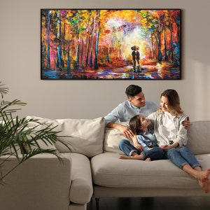 Wohnzimmer Wanddeko mit handgemaltem abstraktem Gemälde, modernes Kunstwerk zur stilvollen Dekoration von Wohnräumen, ideal für Kunstliebhaber und die Schaffung einer eleganten und zeitgemäßen Wohnumgebung.gerahmtes Bild