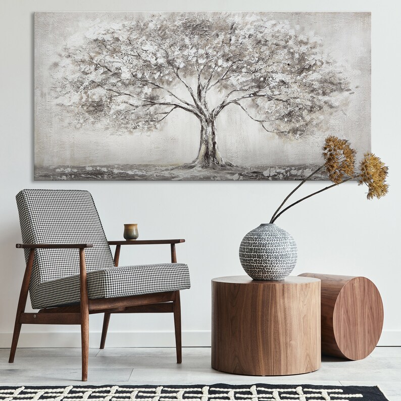 Modernes abstraktes Gemälde für die stilvolle Wandgestaltung im Wohnzimmer, handgemaltes Kunstwerk, ideal zur Dekoration einer eleganten und zeitgemäßen Wohnumgebung, perfekt für Kunstliebhaber.