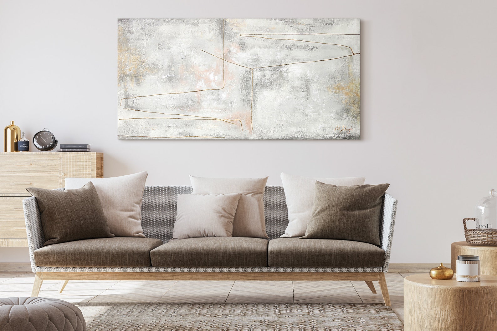 Large Abstract Art for Living Room Painting on Canvas Etsy