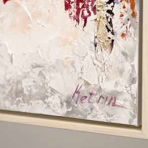 Abstrakte Kunst Wanddeko für Wohnzimmer, handgemaltes Gemälde zur Dekoration moderner und stilvoller Wände, ideal für die Schaffung einer eleganten Wohnumgebung, perfekt für Kunstliebhaber.gerahmtes Bild