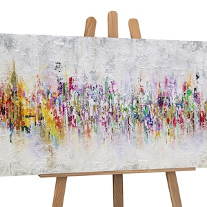 Handgemaltes abstraktes Kunstgemälde für die Wohnzimmer Wanddekoration, modernes und stilvolles Kunstwerk, ideal für die Gestaltung einer eleganten Wohnumgebung, perfekt für Kunstliebhaber und zeitgenössische Innenarchitektur.gerahmtes Bild