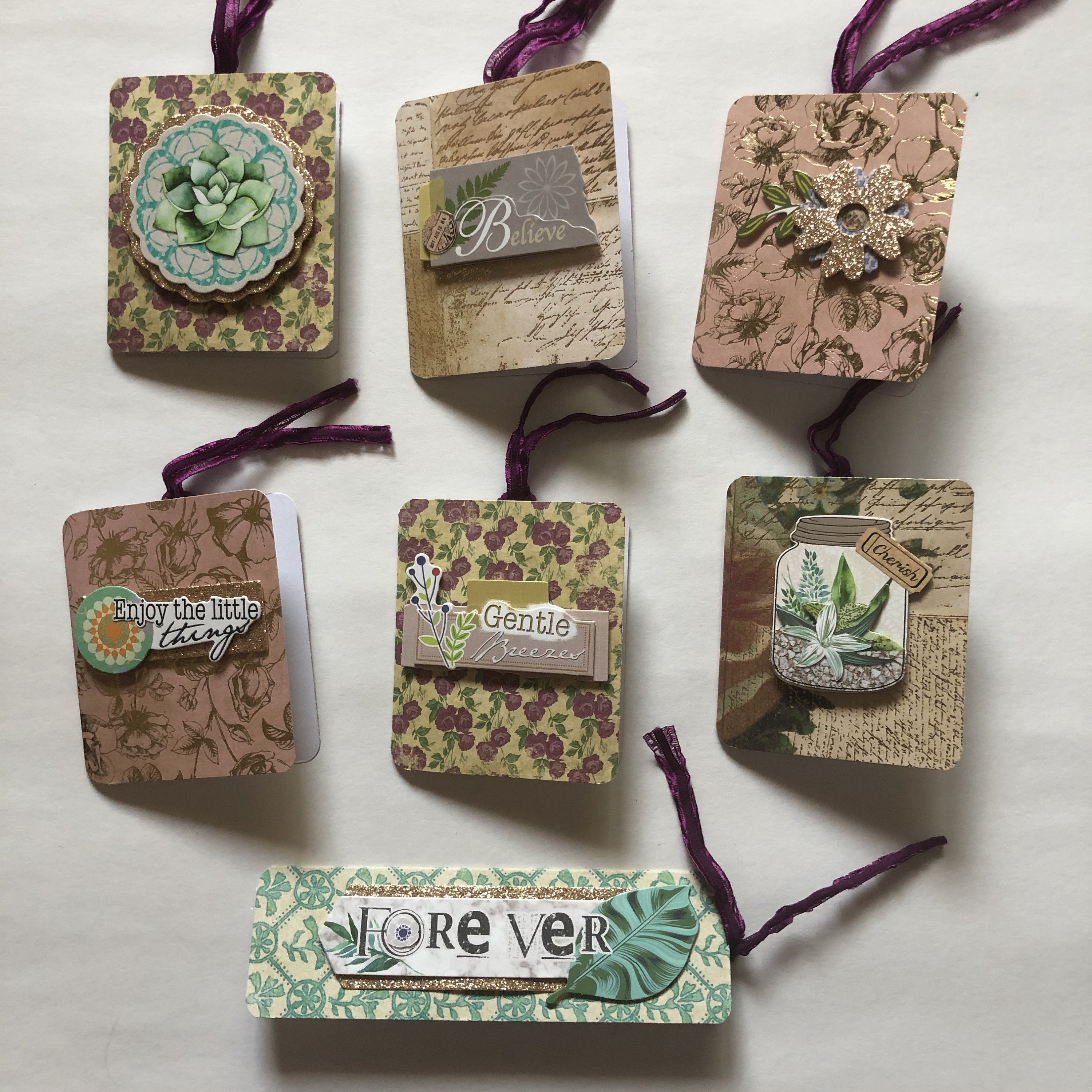 Handmade Nature Folded Gift Tags Etsy