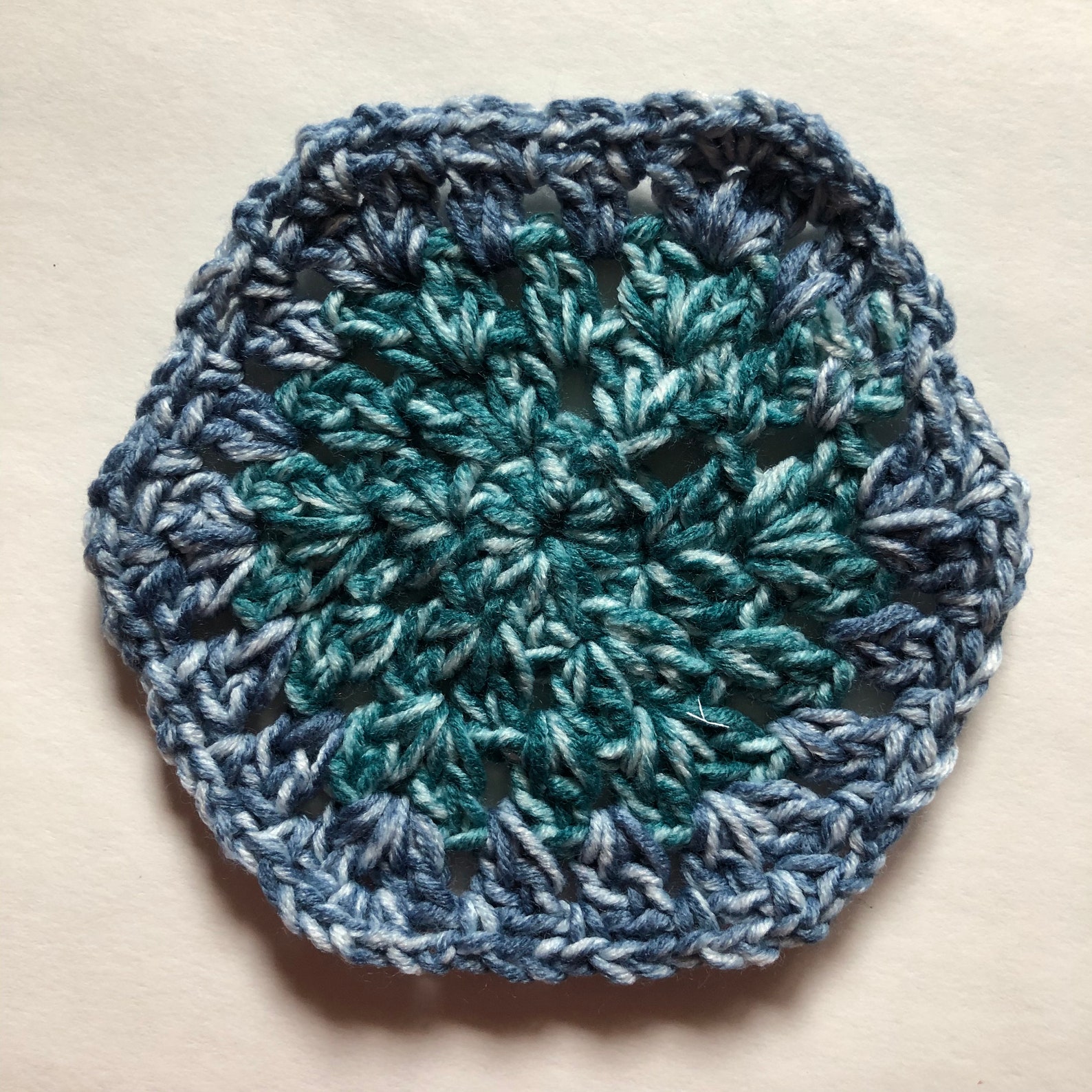 Hexagon Crochet Coasters Etsy