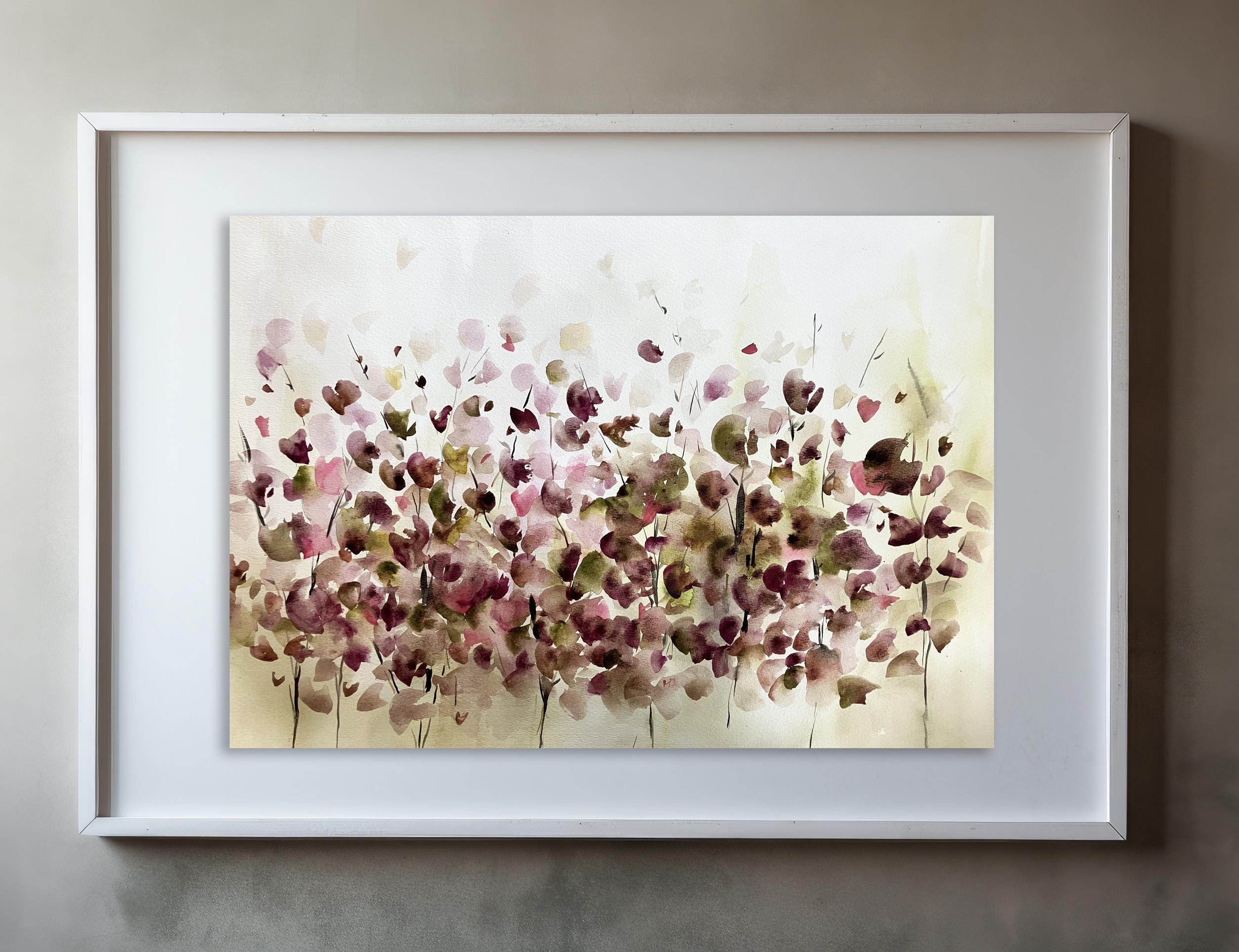 Abstract flowers painting, Original painting, 24 Abstract flowers painting, Original painting, 24