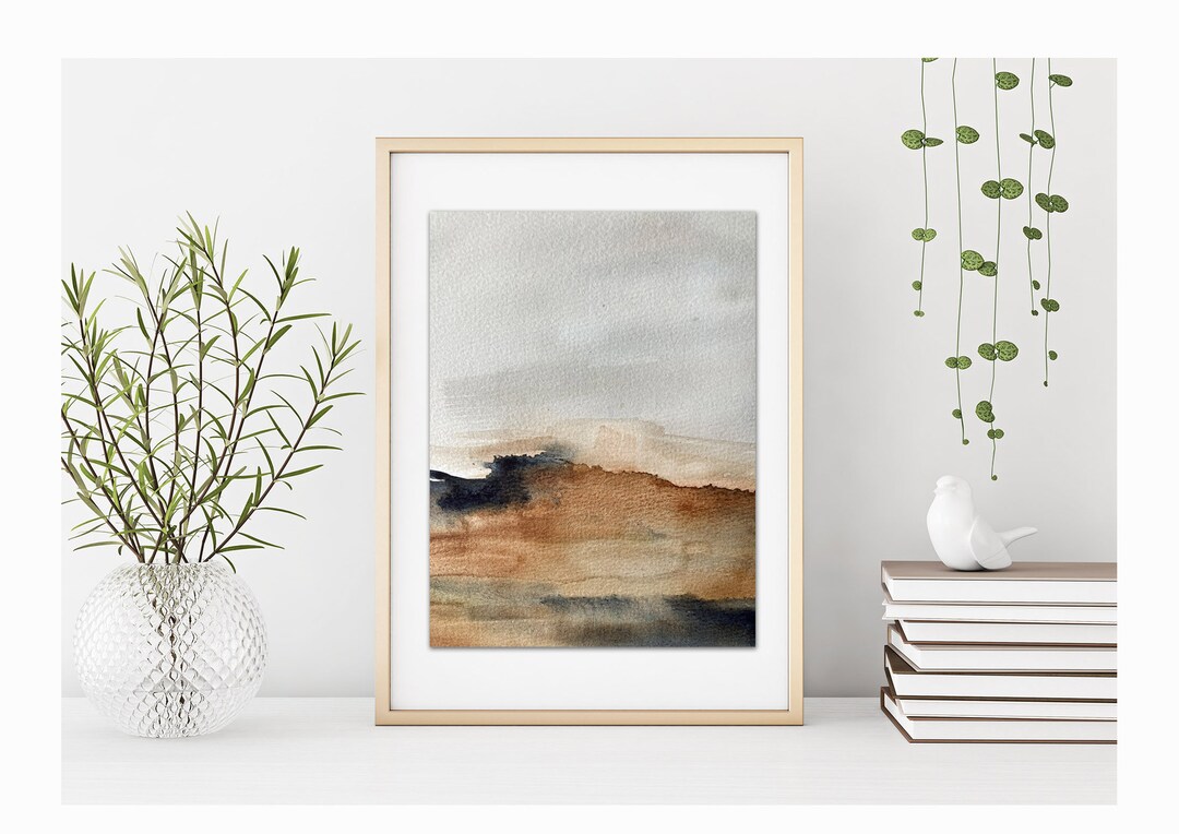 Original Watercolor Landscape Painting, 8x10 With Mat Frame - Etsy