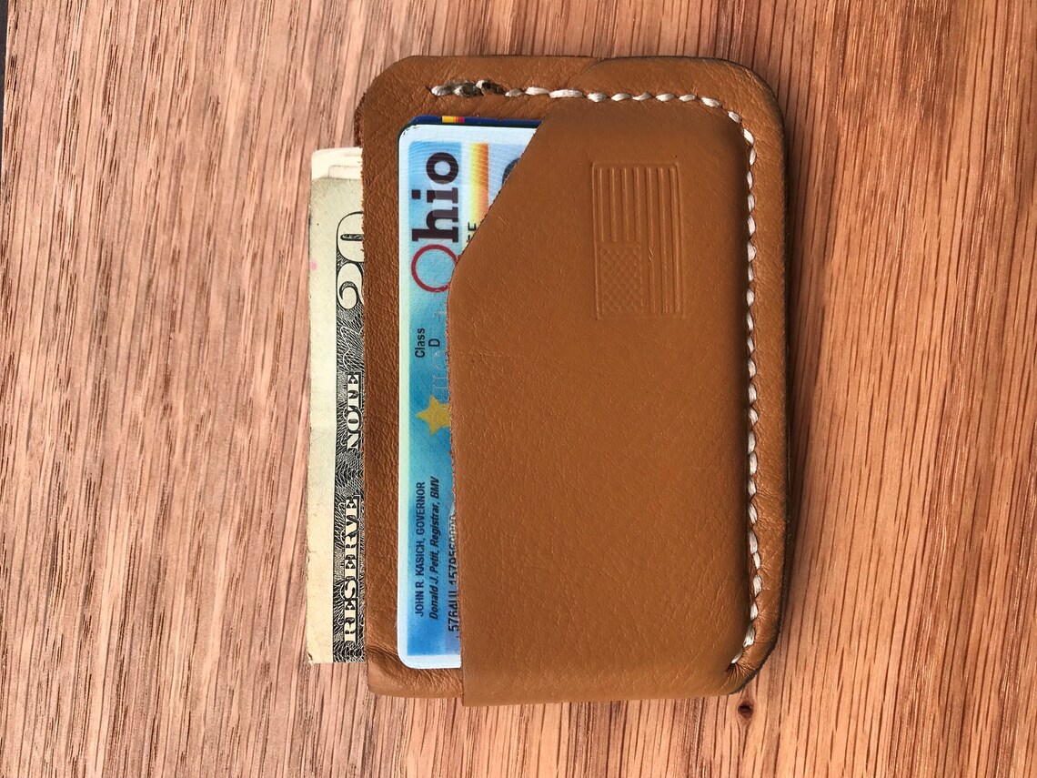 Minimalist Card Wallet Etsy