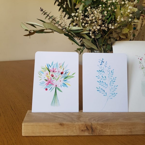 Cartes Aquarelle DansMaCabane - Fleurs  - DansMaCabaneAtelier - Collection Plumes