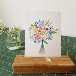 Mes supports pour cartes tout en bois - Présentoir - DansMaCabaneAtelier - Chêne - Décoration