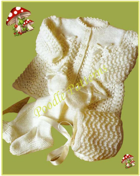 Feather and fan 2025 matinee jacket pattern