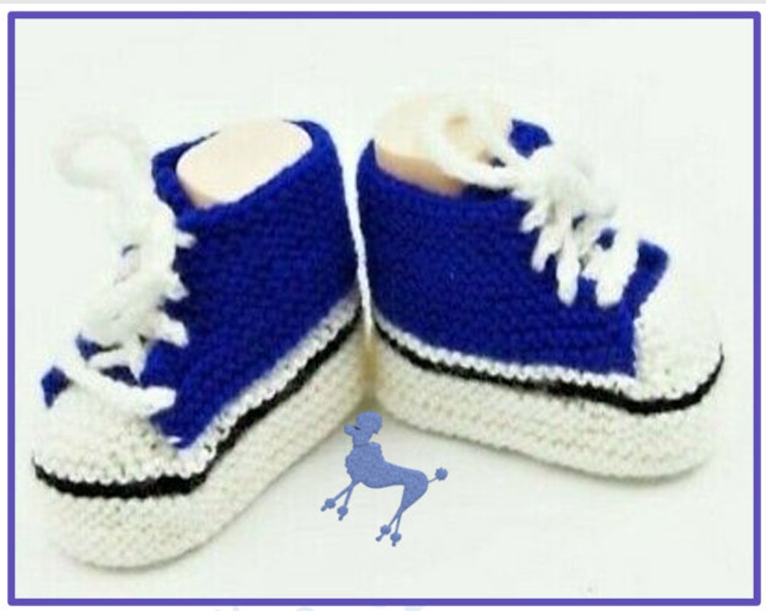 KNITTING Converse Boots 0-12m - Etsy