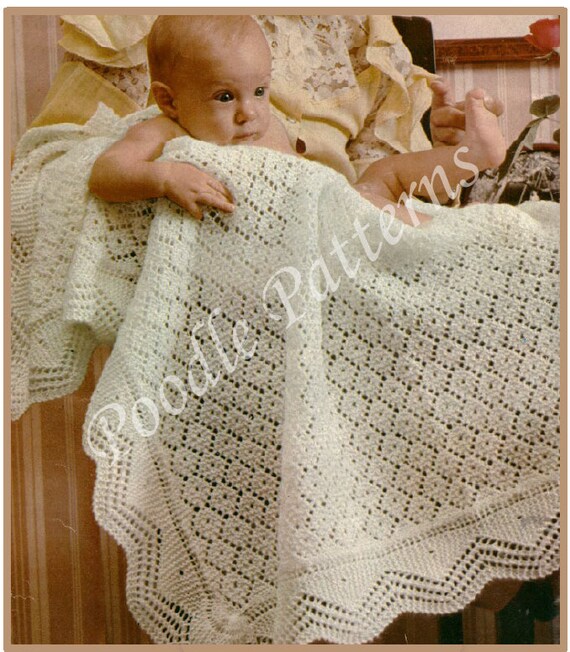 Christening blanket knitting pattern free sales
