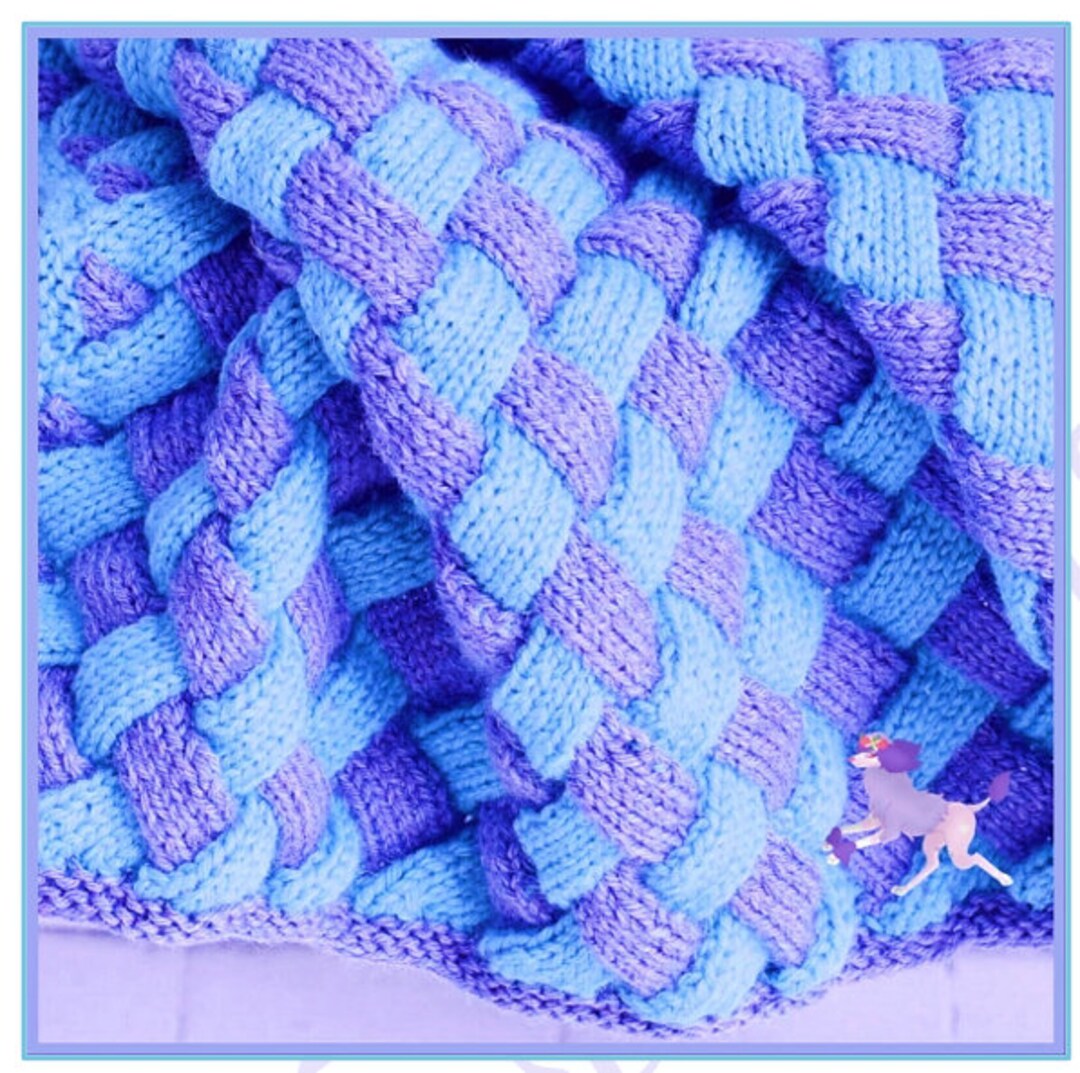 KNITTING Pattern Baby Blanket Cot Pram Cover Aran Medium Etsy