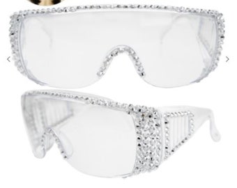 Bedazzled safety sale glasses