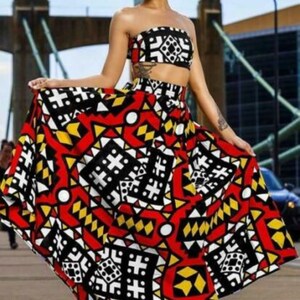 ankara long skirt styles