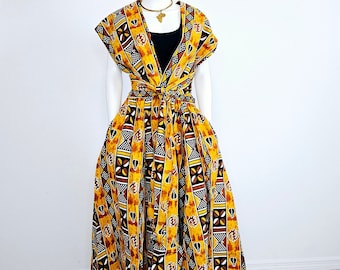 African Print Ankara Style Infinity Maxi Skirt Convertible Infinite Maxi Dress - Fits up to 3XL