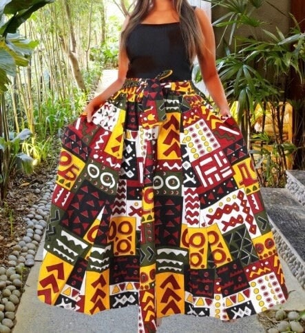 Jupe africaine longue sale