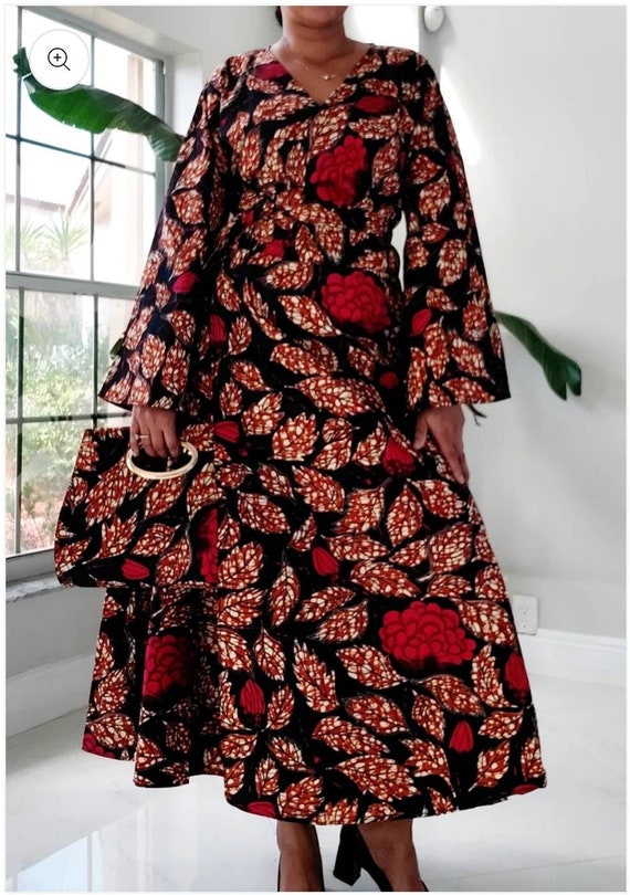 Maxi dress with top matching head scarf
