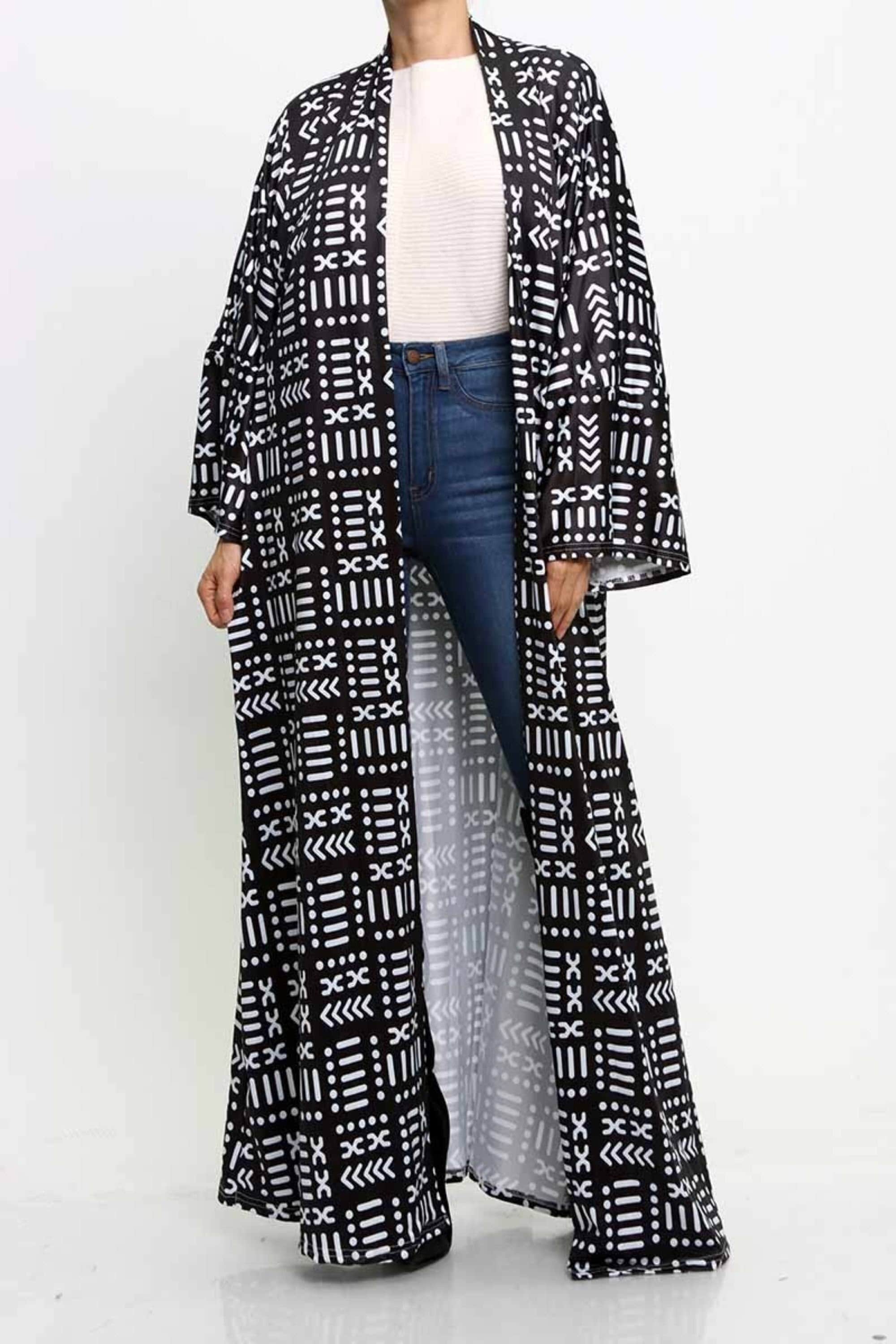 Beautiful Long Kimono Duster Robe Jacket Coat Cover up Kaftan | Etsy UK