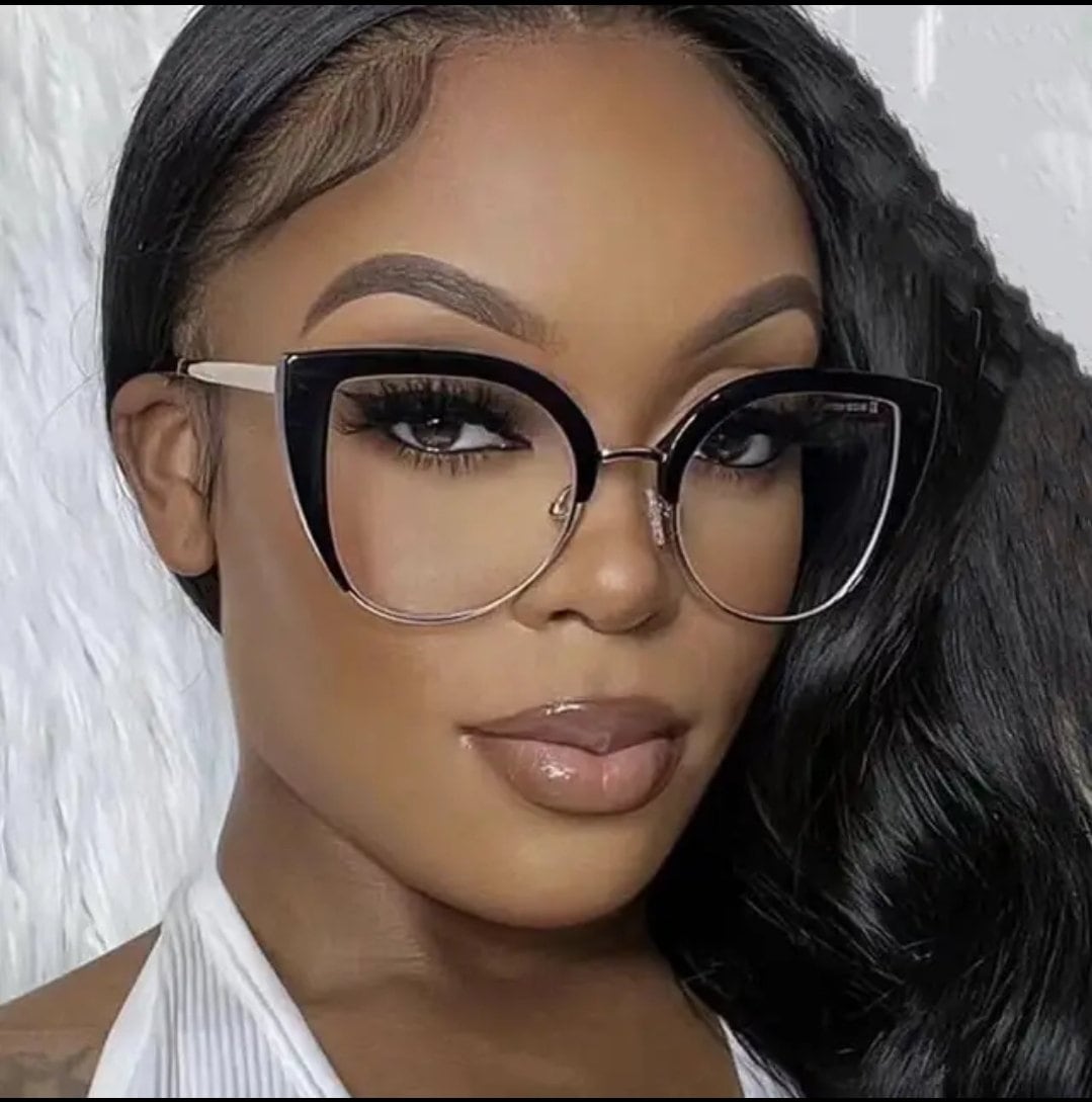 White frame glasses