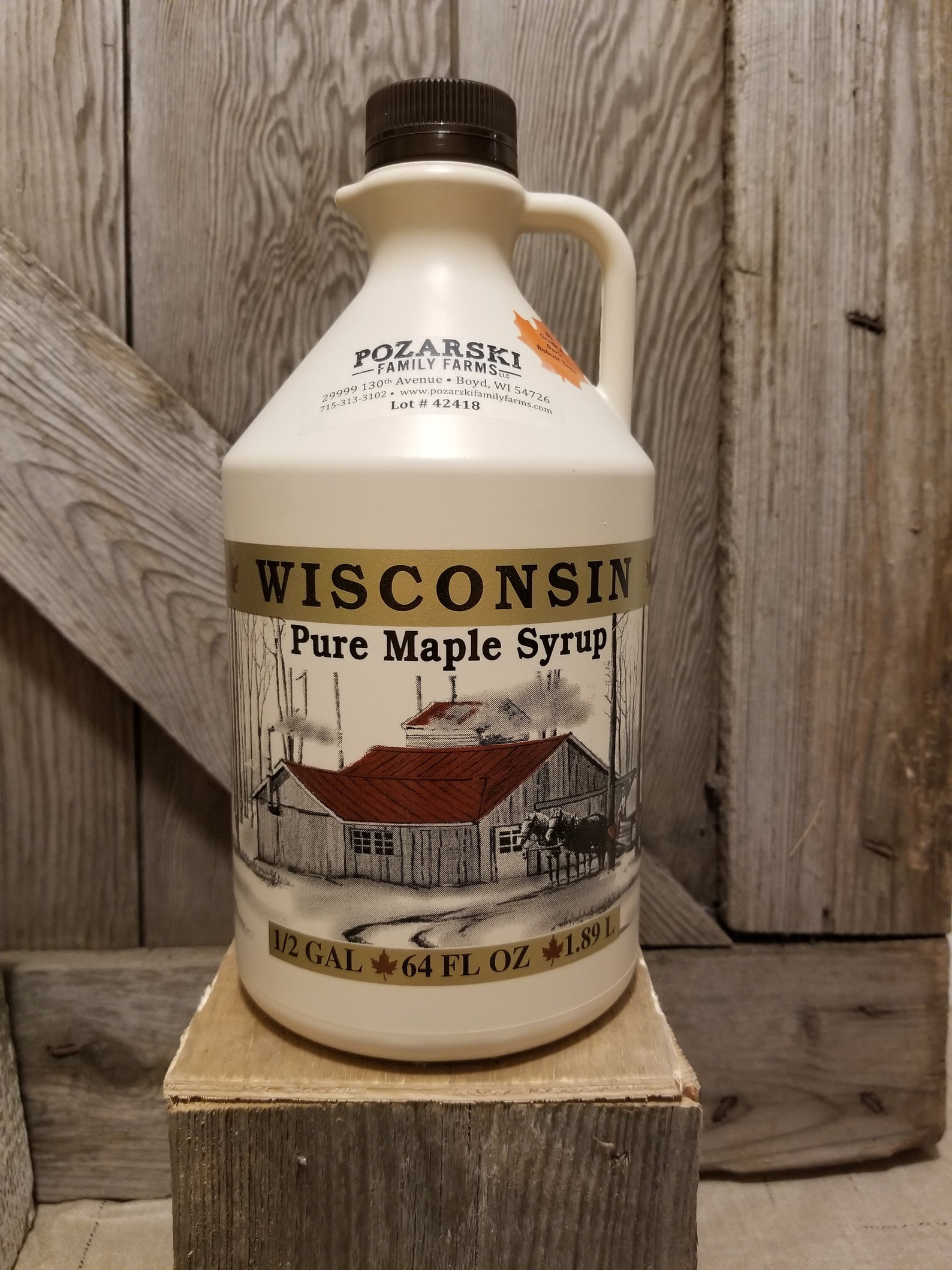 2020 Pure Wisconsin Maple Syrup Half Gallon Etsy