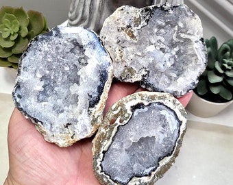 Trancas Agate Geodes, Big Half Cut Quartz Clusters, Fluorescent Raw Stones, Crystal Collector Pieces, Crystal Energy, Geode From Mexico