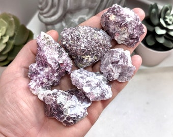 Raw Purple Mica Specimen, Iridescent Mica Mineral, Raw Mica on Matrix, Crystal Collector Pieces, Raw Stones for Healing, Sparkly Purple Mica