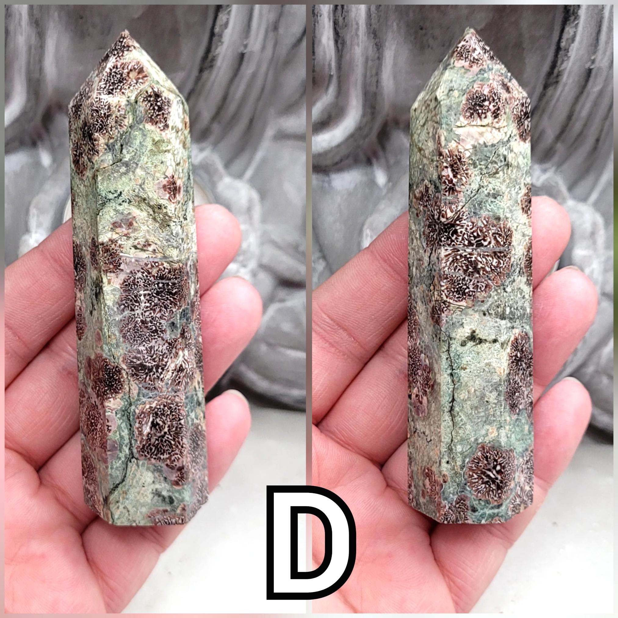 Rhyolite Flower Jasper Tower, Russian Flower Jasper Point, Natural ...