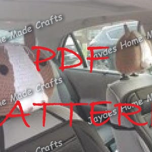 Horses - PDF Crochet Headrest Covers Pattern