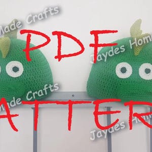 Dinosaurs - PDF Crochet Headrest Covers Pattern