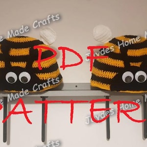 Bumble Bees - PDF Crochet Headrest Covers Pattern