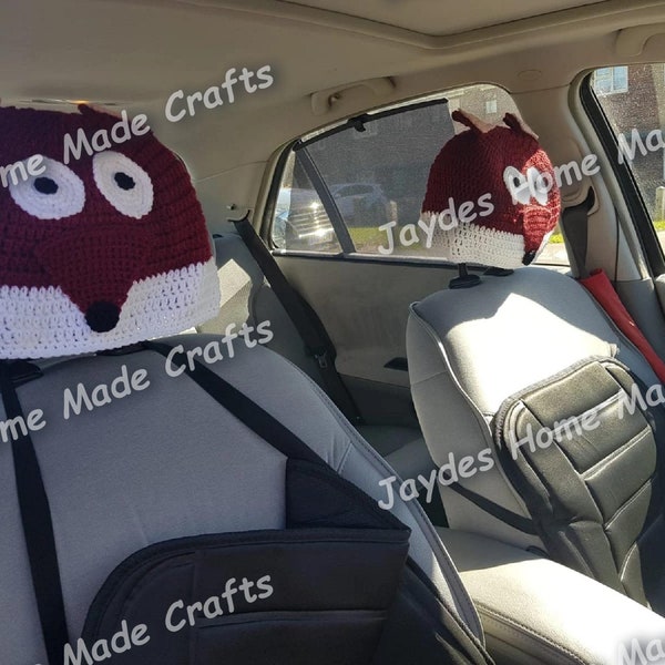 Crochet Car Headrest Cover Pattern Etsy