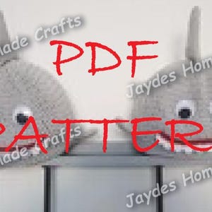 Sharks - PDF Crochet Headrest Covers Pattern