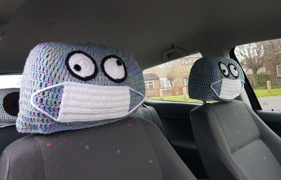 Crazy Doctor Headrest Covers Crochet Pattern Only - Doctor Who Car Seat Covers Crazy Doctor Headrest Covers Crochet Pattern Only - Doctor Who Car Seat Covers