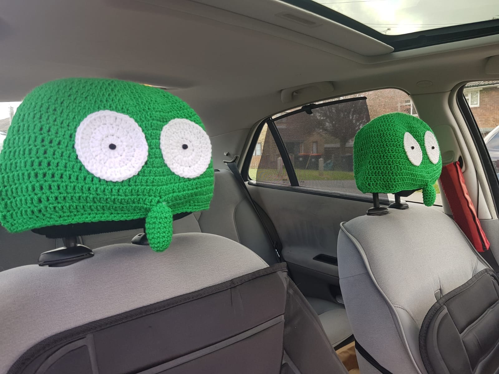 Novelty Character Car Headrest Covers Etsy