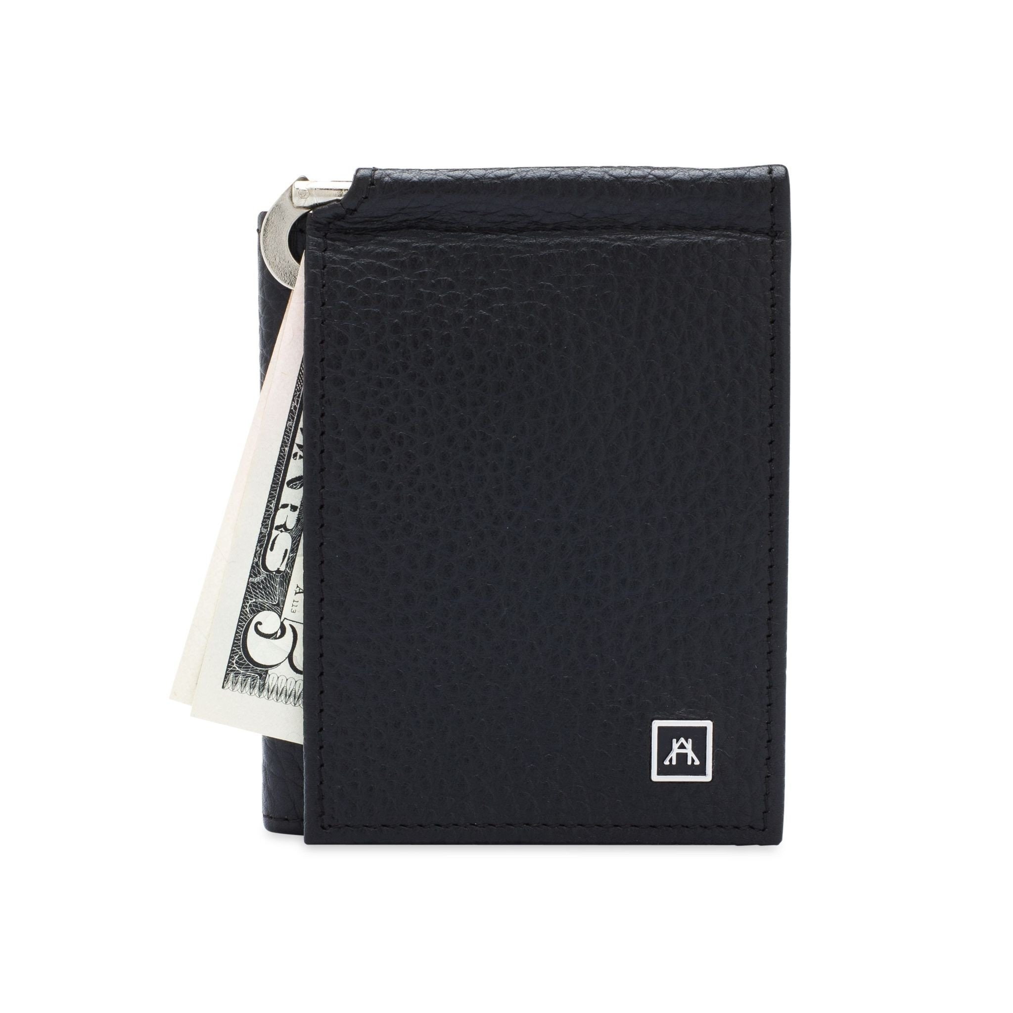 The Money Clip Wallet - Pebble Cowhide Leather - Etsy