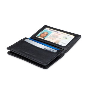 Denim Pouch portemonnee-lam huid nappa leder