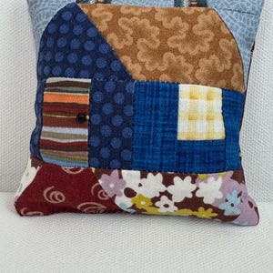 Blue dot cottage pin cushion