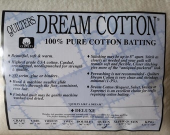 Quilters Dream, Cotton, Deluxe, Batting, Queen, 108" x 93"