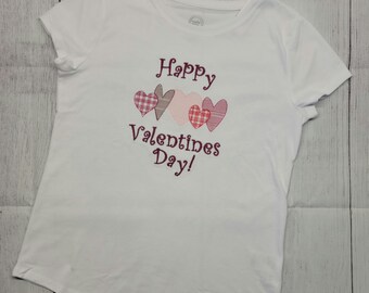 Valentijnsdag Geborduurd kinder t-shirt