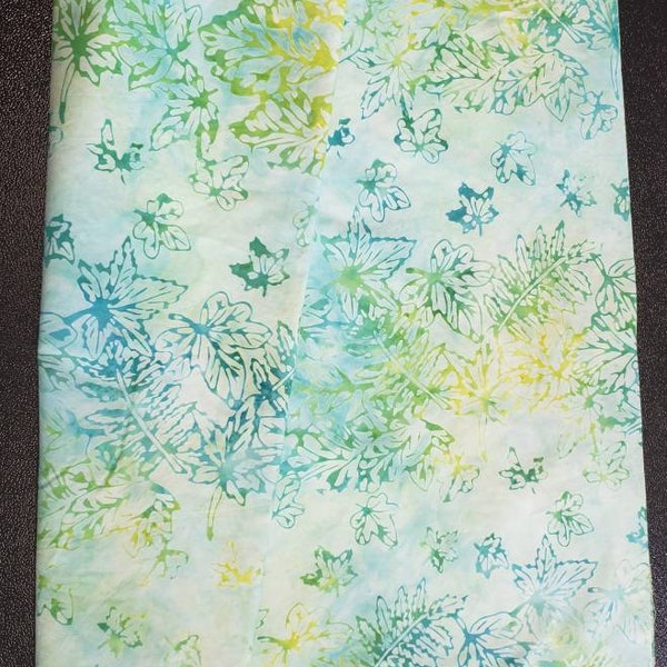 Anthology, Fabrics, Blue, Green, yellow, batik, fabric, JACQUELINE’S FAVORITES, Square Dance, cotton, fabric by the yard