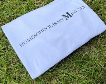 Chemise de maman d'école à la maison, chemises de maman chrétienne d'école à la maison est mon ministère, t-shirts chrétiens