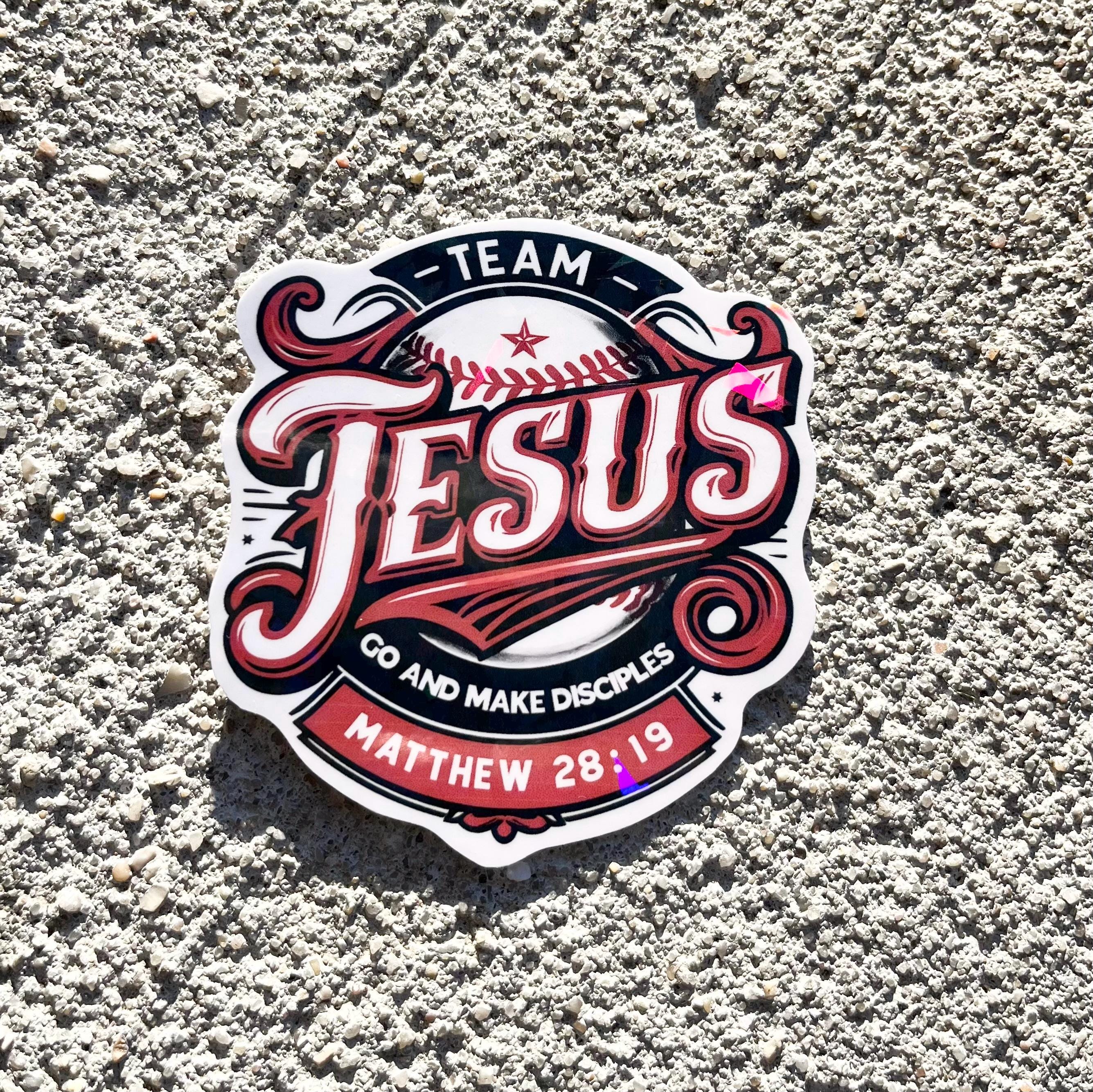 Making Disciples Stickers Holographic Christian Sticker, Team Jesus Go and Make Disciples ...