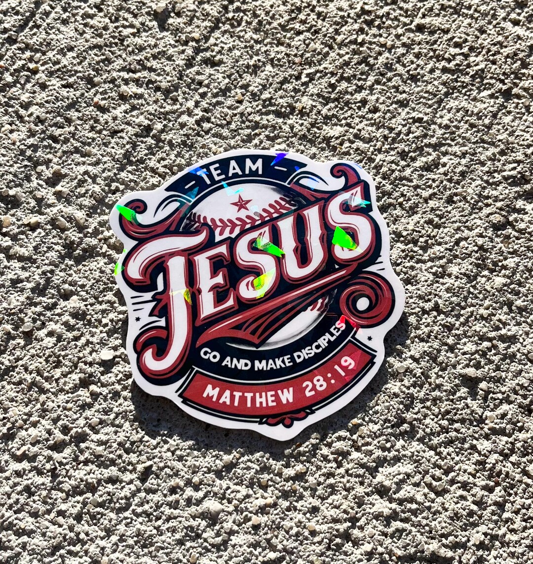 Making Disciples Stickers Holographic Christian Sticker, Team Jesus Go and Make Disciples ...