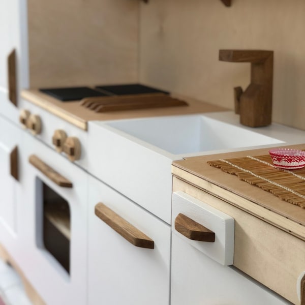 Wooden Play Kitchen - Etsy
