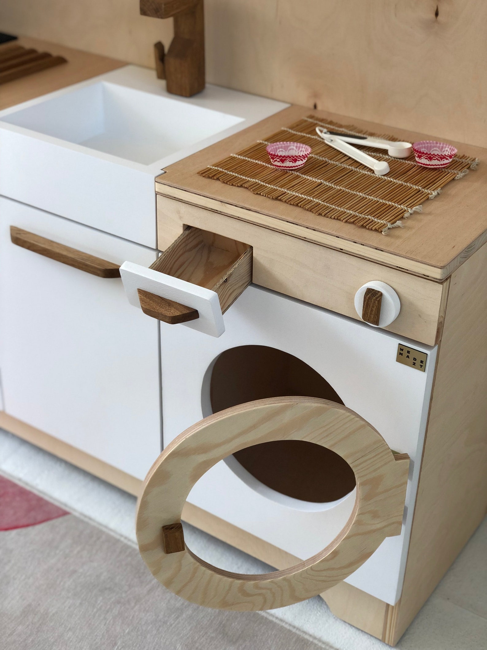 A Wooden Kitchen for Children in an Original Style Unique - Etsy