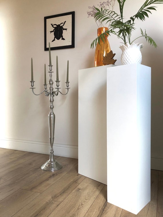 Piédestal En Bois Pour Sculpture Ou Vase - 8x8x3.7cm - Présentoir Déco