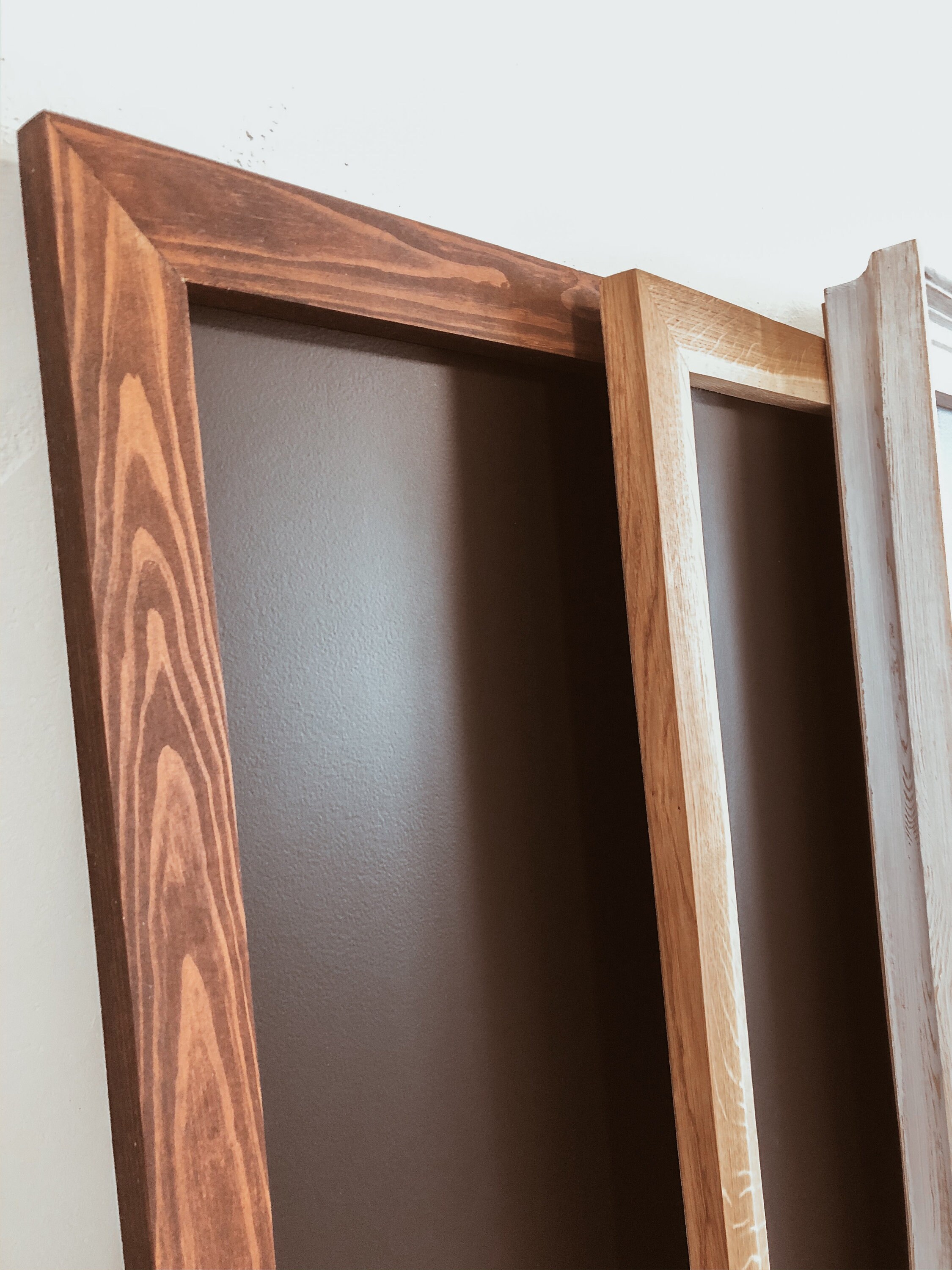 Pizarra marco madera 60x80 cm negra/marrón - RETIF