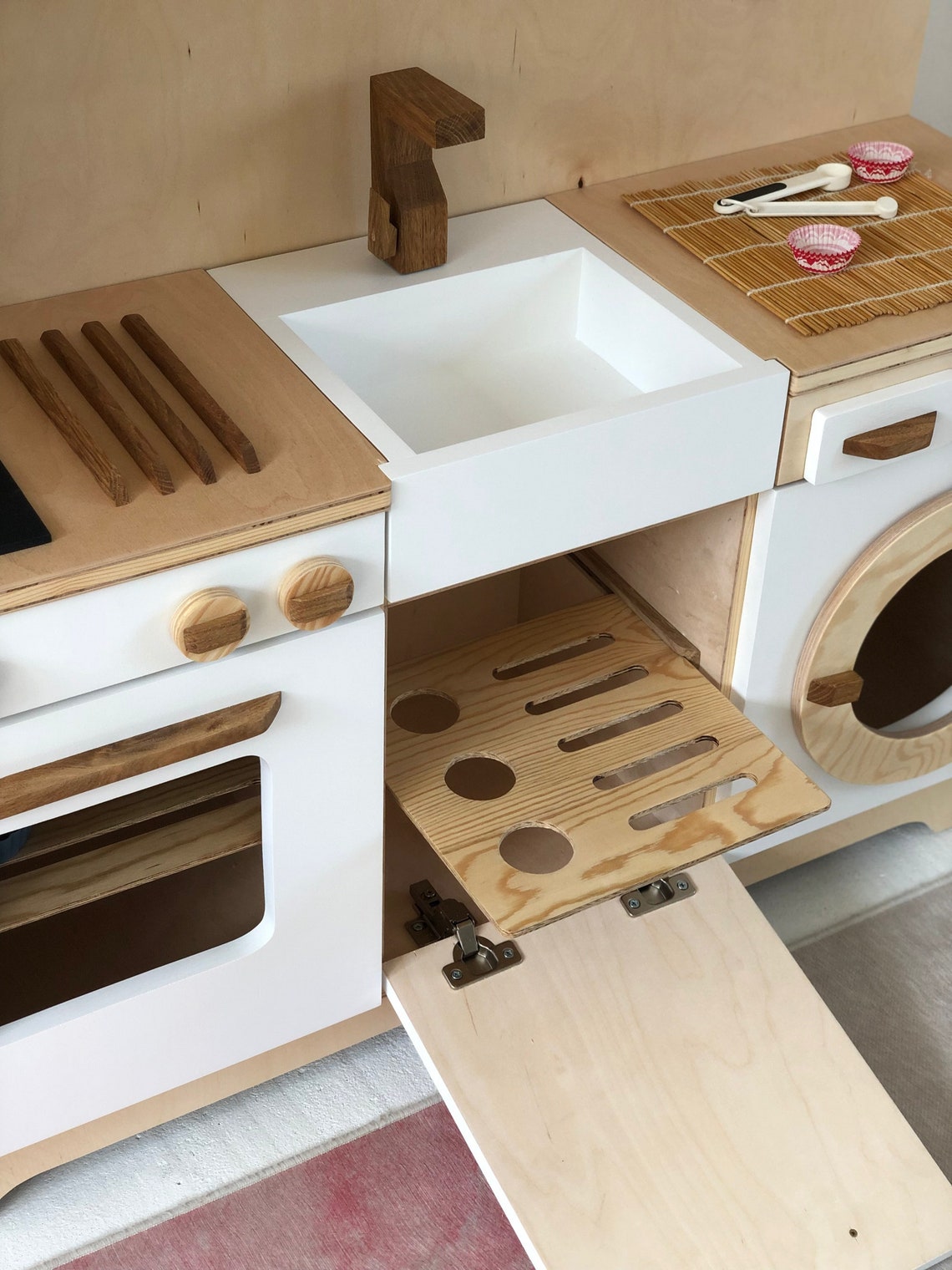 A Wooden Kitchen for Children in an Original Style Unique Etsy